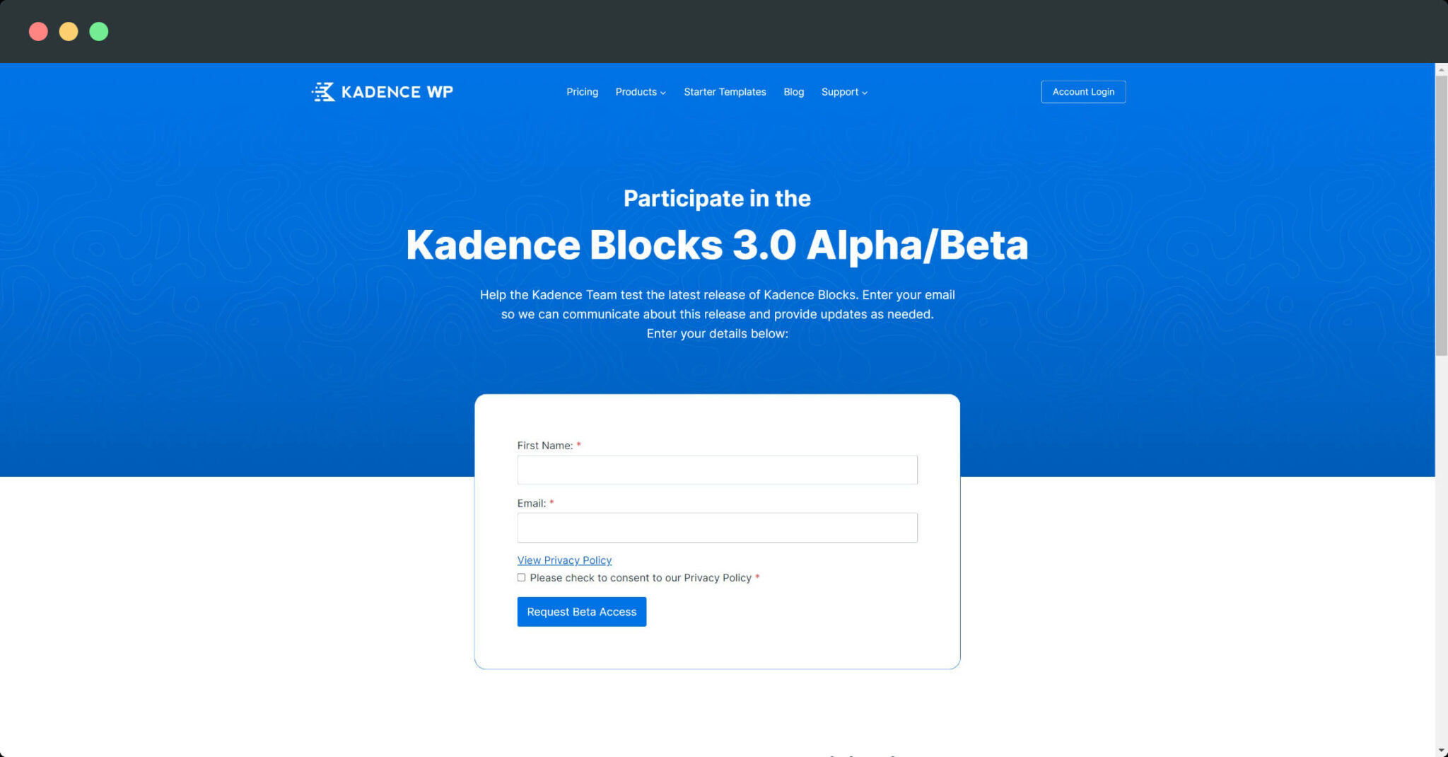 Kadence Blocks 3.0 Beta